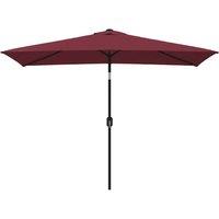 Berkfield Home Outdoor Parasol with Metal Pole 300x200 cm Bordeaux Red
