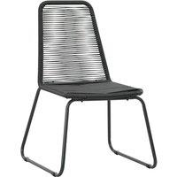 Berkfield Home Outdoor Chairs 2 pcs Poly Rattan Black
