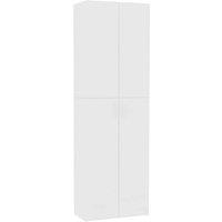 Berkfield Home Office Cabinet White 60x32x190 cm Engineered Wood | Size: 60 x 32 x 190 cm