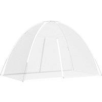 Berkfield Home Mosquito Net Mongolia with Doors 220 Mesh White 200x120x130 cm | Size: 200 x 120 x 130 cm
