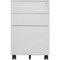 Berkfield Home Mobile File Cabinet Light Grey 39x45x60 cm Steel | Size: 39 x 45 x 60 cm