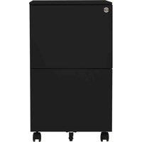 Berkfield Home Mobile File Cabinet Black 39x45x67 cm Steel | Size: 39 x 45 x 67 cm