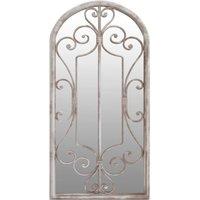 Berkfield Home Mirror Sand 70x30 cm Iron for Indoor Use in Cream