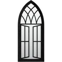 Berkfield Home Mirror Black 70x30 cm Iron for Indoor Use