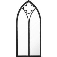 Berkfield Home Mirror Black 100x45 cm Iron for Indoor Use
