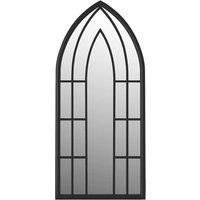 Berkfield Home Mirror Black 100x45 cm Iron for Indoor Use
