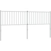 Berkfield Home Metal Headboard White 180 cm