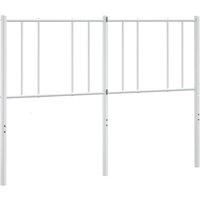 Berkfield Home Metal Headboard White 120 cm
