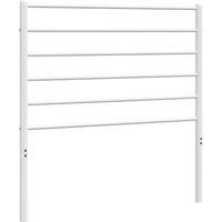Berkfield Home Metal Headboard White 100 cm