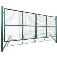 Berkfield Home Mesh Garden Gate 415 x 200 cm / 400 x 150 cm in Green