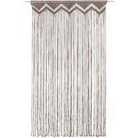 Berkfield Home Macrame Curtain Taupe 140x240 cm Cotton
