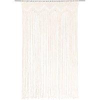 Berkfield Home Macrame Curtain 140x240 cm Cotton in Cream