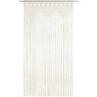 Berkfield Home Macrame Curtain 140x240 cm Cotton in Cream