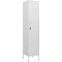 Berkfield Home Locker Cabinet White 35x46x180 cm Steel | Size: 35 x 46 x 180 cm