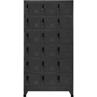 Berkfield Home Locker Cabinet Anthracite 90x40x180 cm Steel in Black | Size: 90 x 40 x 180 cm