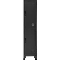 Berkfield Home Locker Cabinet Anthracite 38x45x180 cm Steel in Black | Size: 38 x 45 x 180 cm