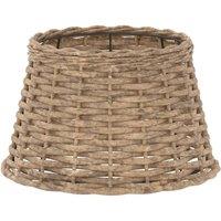 Berkfield Home Lamp Shade Brown 38x23 cm Wicker | Size: 38x23 cm