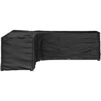 Berkfield Home L-Shaped Garden Furniture Cover 20 Eyelets 300x300x90 cm in Black | Size: 300 x 300 x 90 cm