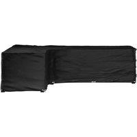 Berkfield Home L-Shaped Garden Furniture Cover 18 Eyelets 220x285x80 cm in Black | Size: 220 x 285 x 80 cm