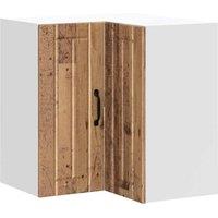 Berkfield Home Kitchen Wall Corner Cabinet Lucca Old Wood Engineered Wood in Brown