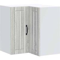 Berkfield Home Kitchen Wall Corner Cabinet Lucca Grey Sonoma Engineered Wood