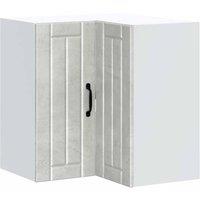 Berkfield Home Kitchen Wall Corner Cabinet Lucca Concrete Grey Engineered Wood