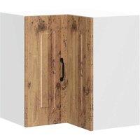Berkfield Home Kitchen Wall Corner Cabinet Kalmar Old Wood Engineered Wood in Brown