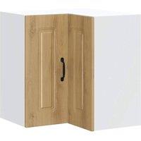 Berkfield Home Kitchen Wall Corner Cabinet Kalmar Artisan Oak Engineered Wood in Brown