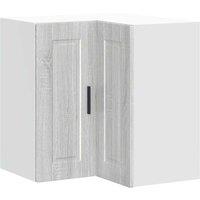 Berkfield Home Kitchen Wall Corner Cabinet "Porto" Grey Sonoma Engineered Wood