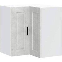 Berkfield Home Kitchen Wall Corner Cabinet "Porto" Concrete Grey Engineered Wood