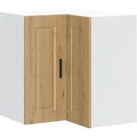 Berkfield Home Kitchen Wall Corner Cabinet "Porto" Artisan Oak Engineered Wood in Brown