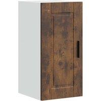 Berkfield Home Kitchen Wall Cabinet Porto Smoked Oak Engineered Wood in Brown