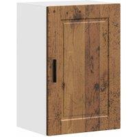Berkfield Home Kitchen Wall Cabinet Porto Old Wood Engineered Wood in Brown