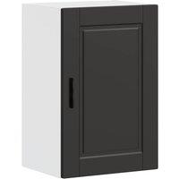 Berkfield Home Kitchen Wall Cabinet Porto Black Engineered Wood