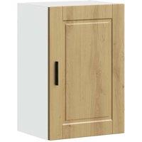 Berkfield Home Kitchen Wall Cabinet Porto Artisan Oak Engineered Wood in Brown