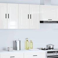 Berkfield Home Kitchen Wall Cabinet Porto High Gloss White Engineered Wood