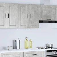 Berkfield Home Kitchen Wall Cabinet Porto Concrete Grey Engineered Wood