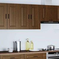 Berkfield Home Kitchen Wall Cabinet Porto Brown Oak Engineered Wood