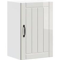 Berkfield Home Kitchen Wall Cabinet Lucca High Gloss White Engineered Wood