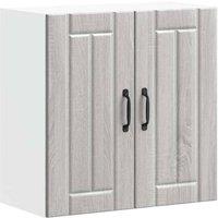 Berkfield Home Kitchen Wall Cabinet Lucca Grey Sonoma Engineered Wood