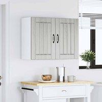 Berkfield Home Kitchen Wall Cabinet Lucca Grey Sonoma Engineered Wood