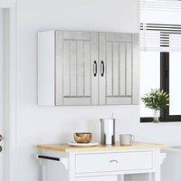 Berkfield Home Kitchen Wall Cabinet Lucca Concrete Grey Engineered Wood