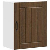 Berkfield Home Kitchen Wall Cabinet Lucca Brown Oak Engineered Wood