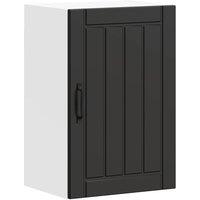 Berkfield Home Kitchen Wall Cabinet Lucca Black Engineered Wood