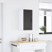 Berkfield Home Kitchen Wall Cabinet Lucca Black Engineered Wood