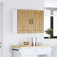 Berkfield Home Kitchen Wall Cabinet Lucca Artisan Oak Engineered Wood in Brown
