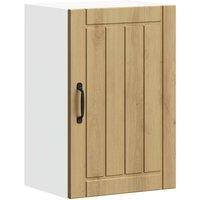 Berkfield Home Kitchen Wall Cabinet Lucca Artisan Oak Engineered Wood in Brown
