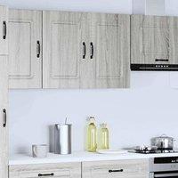 Berkfield Home Kitchen Wall Cabinet Kalmar Grey Sonoma Engineered Wood