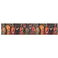 Berkfield Home Kitchen Rug Washable Spoon & Spices 60x300 cm Velvet