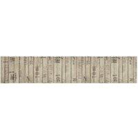 Berkfield Home Kitchen Rug Washable Fence 60x300 cm Velvet in Taupe